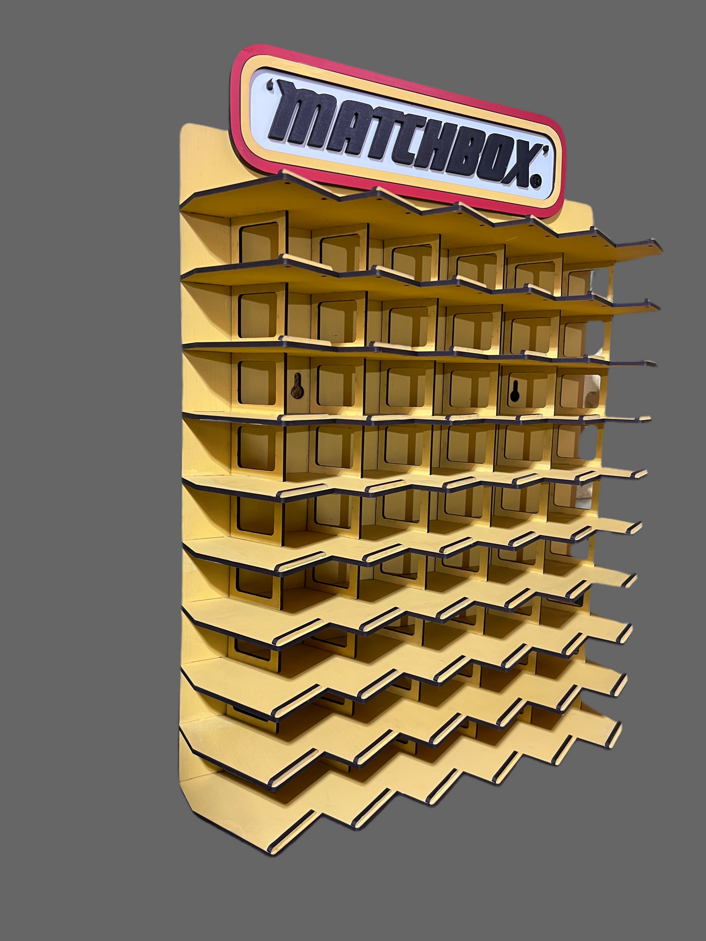 repisa Matchbox para 60 coches