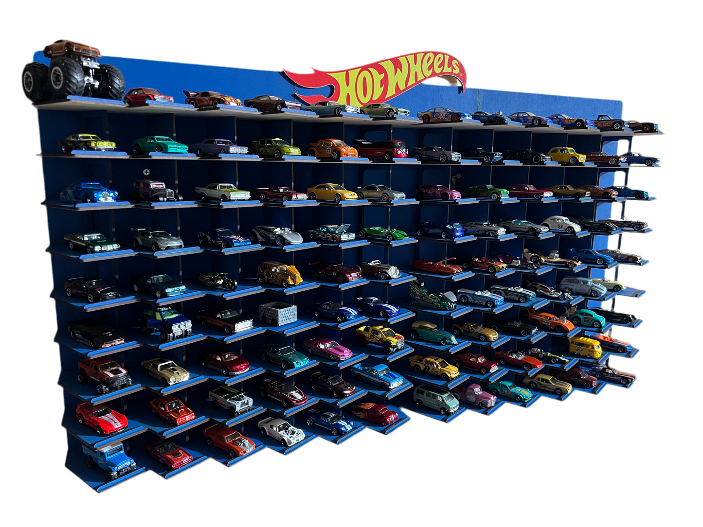 Repisa Hotwheels 108 coches
